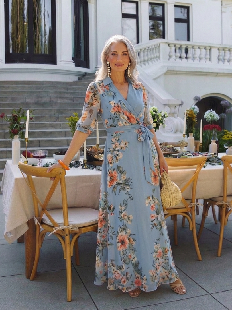Margaux | Robe Maxi à Enveloppe Elowen