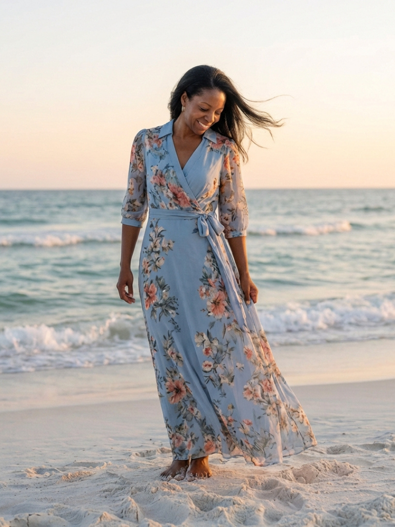 Margaux | Robe Maxi à Enveloppe Elowen