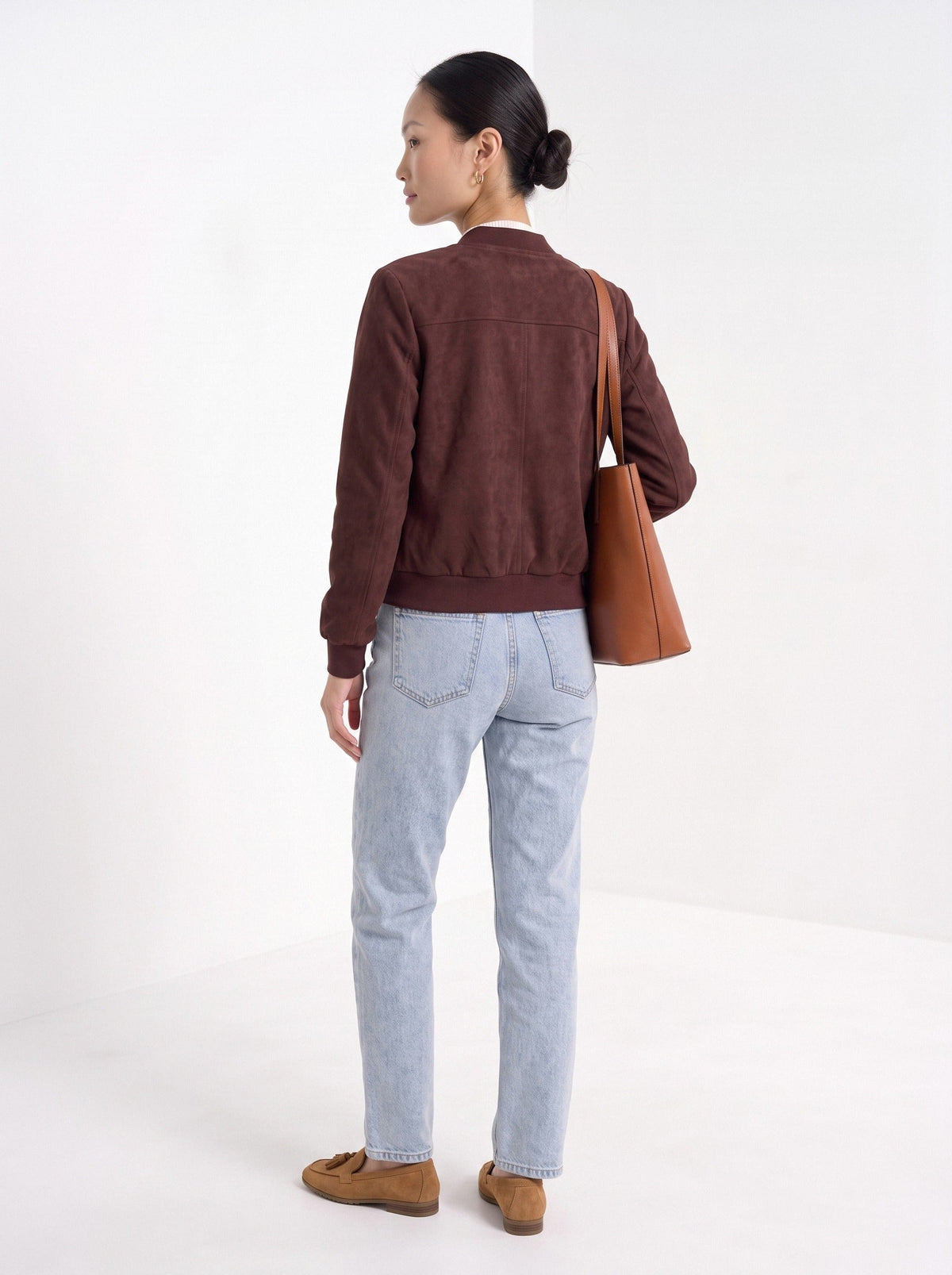 Blandine | Blouson aspect suédé