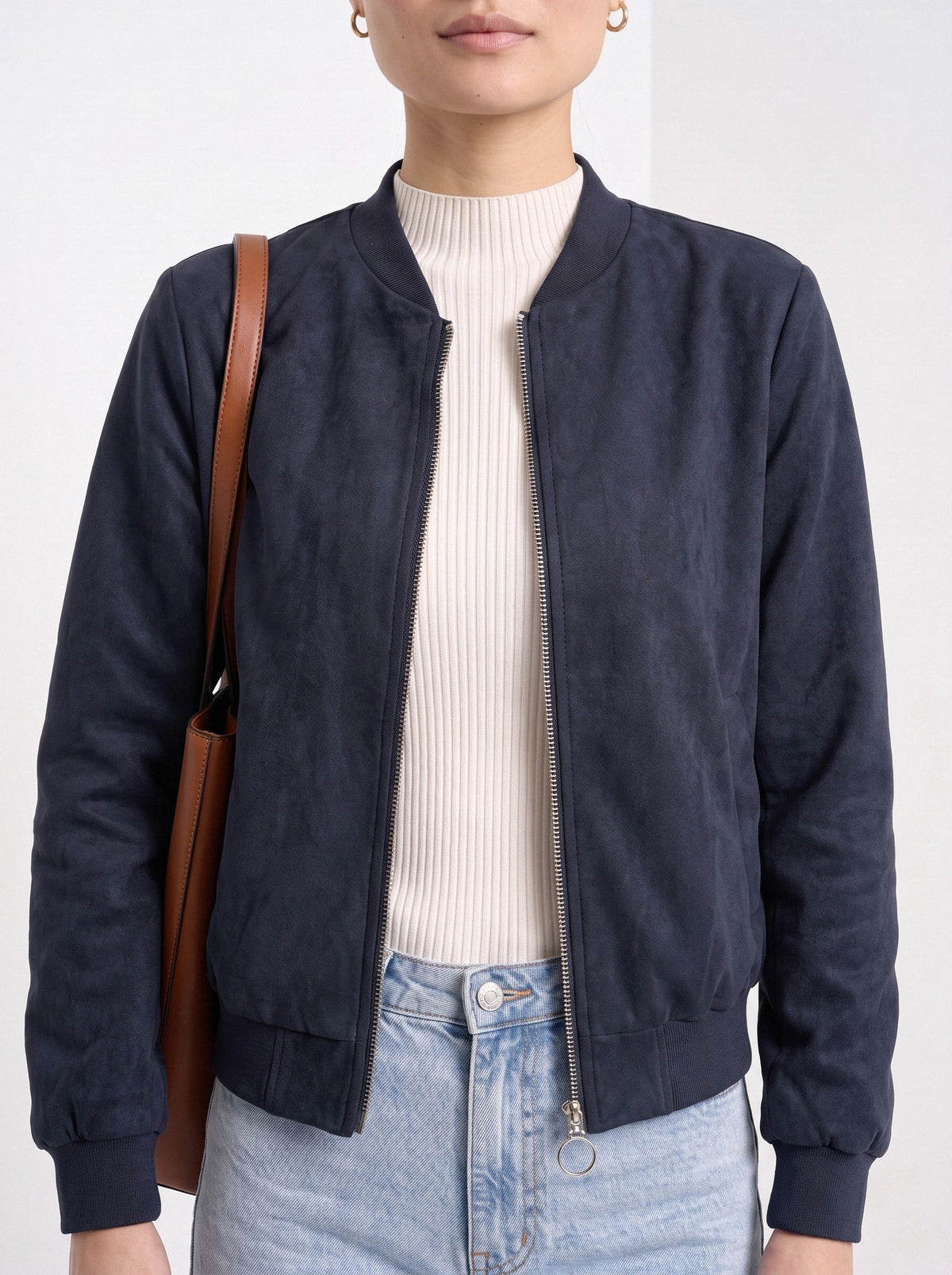 Blandine | Blouson aspect suédé