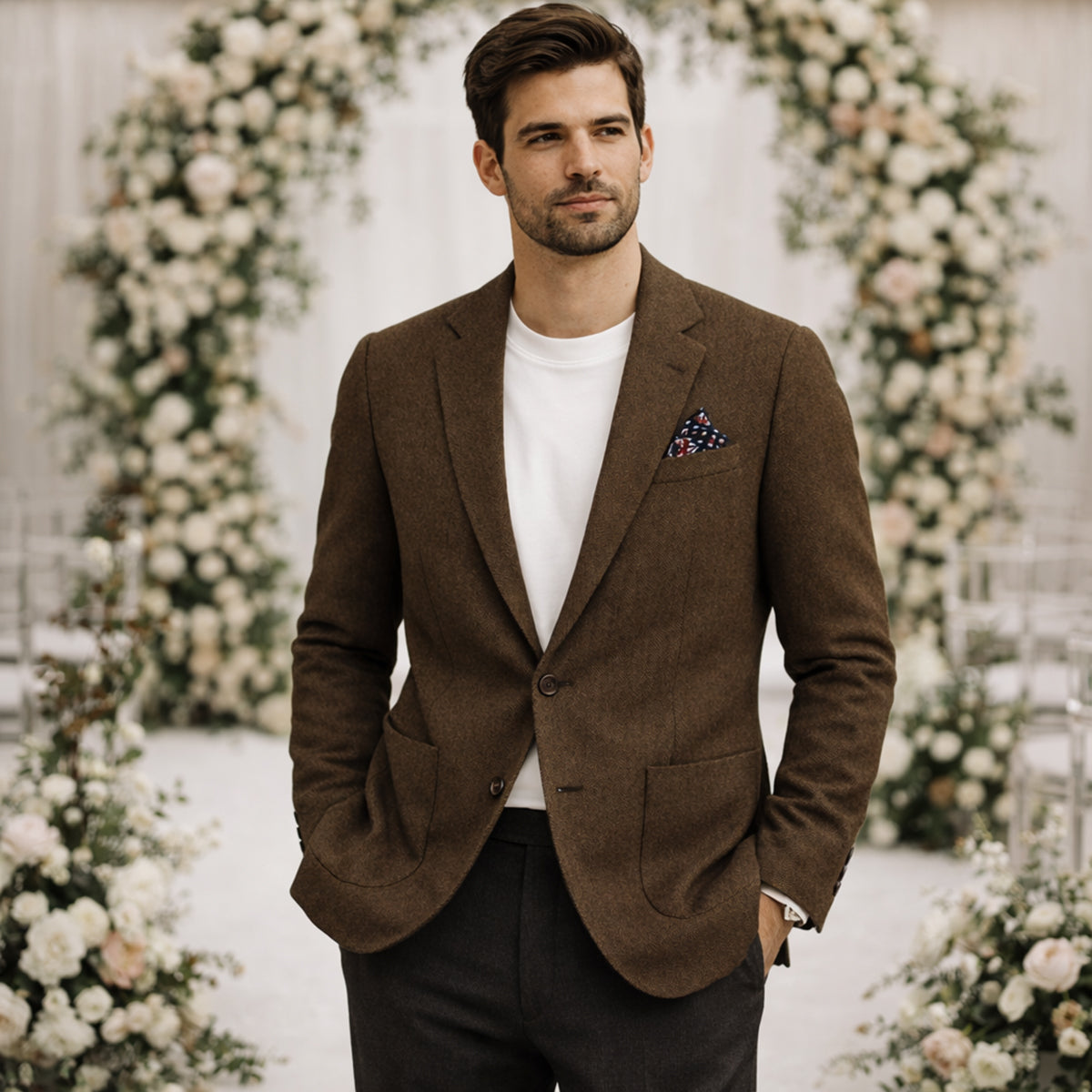 Césaire | Blazer tweed chevrons habillé