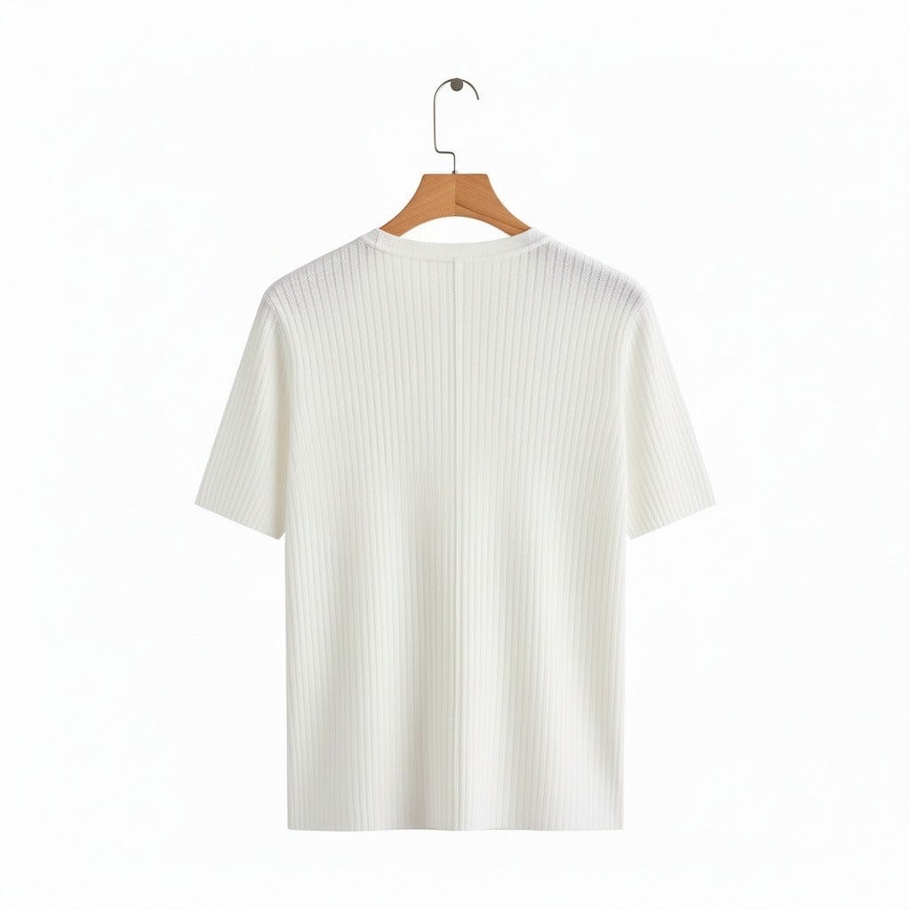 Georges | T-shirt côtelé coupe ajustée